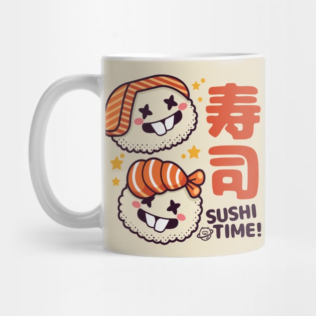 Kawaii Sushi Time by spacedowl